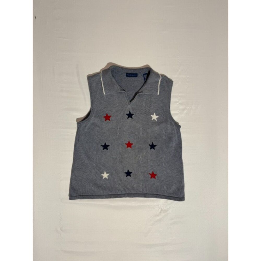 Vintage Karen Scott Star Sweater Vest | Size X-Large